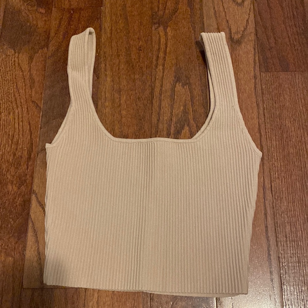 Glassons cropped square neck tank top